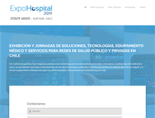 Tablet Screenshot of expohospital.cl